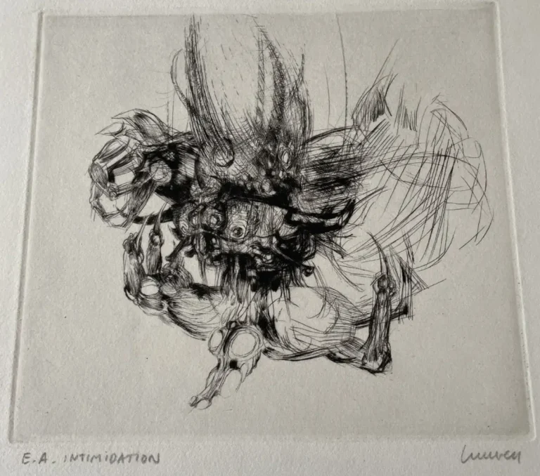 François Lunven Gravure Intimidation