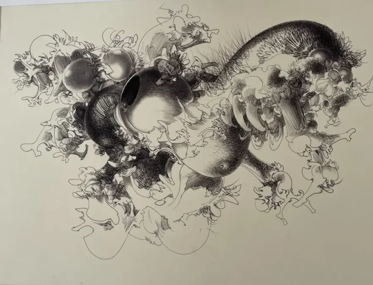 François Lunven Sans titre 12 dessin stylo bille