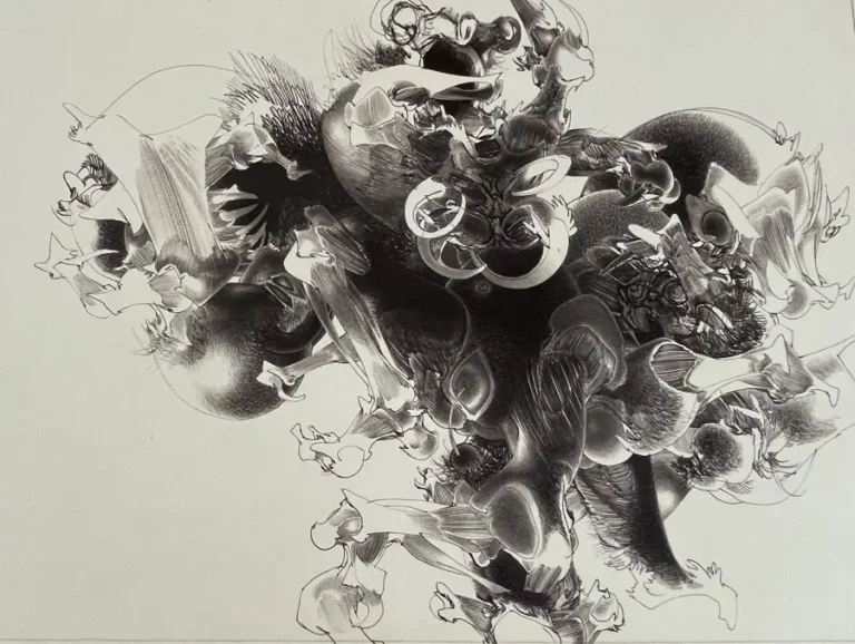 François Lunven Sans titre 13 dessin stylo bille